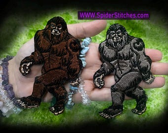 Parche termoadhesivo con el legendario Bigfoot, Bigfoot, Sasquatch, monstruo críptido y folklore