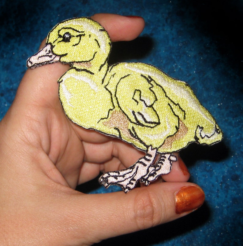 Adorable Baby Pekin Duck Duckling Iron on Patch Etsy