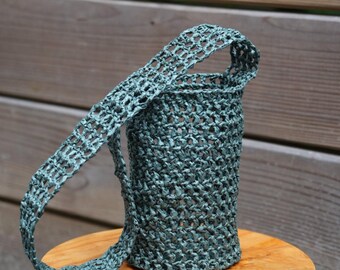 Raffia Basket Bag, Crochet Handbag, Shoulder Bag