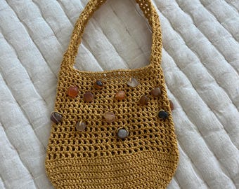 Handcrafted Beaded Crochet Bag