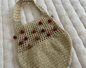Handcrafted Beaded Crochet Bag