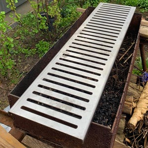 Rectangular Heavy Duty Metal Or Stainless steel Grill Grate For Any Size Brazier