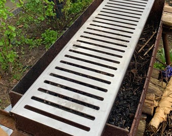 Grille rectangulaire résistante en métal ou en acier inoxydable pour toutes les tailles de brasero