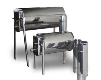 Réchaud pour tente en acier inoxydable : poêle à bois portable pour le camping et la cuisine