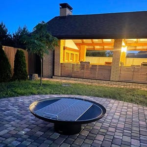 Stainless Steel Round Grill Grate with Handles for Fire Pit