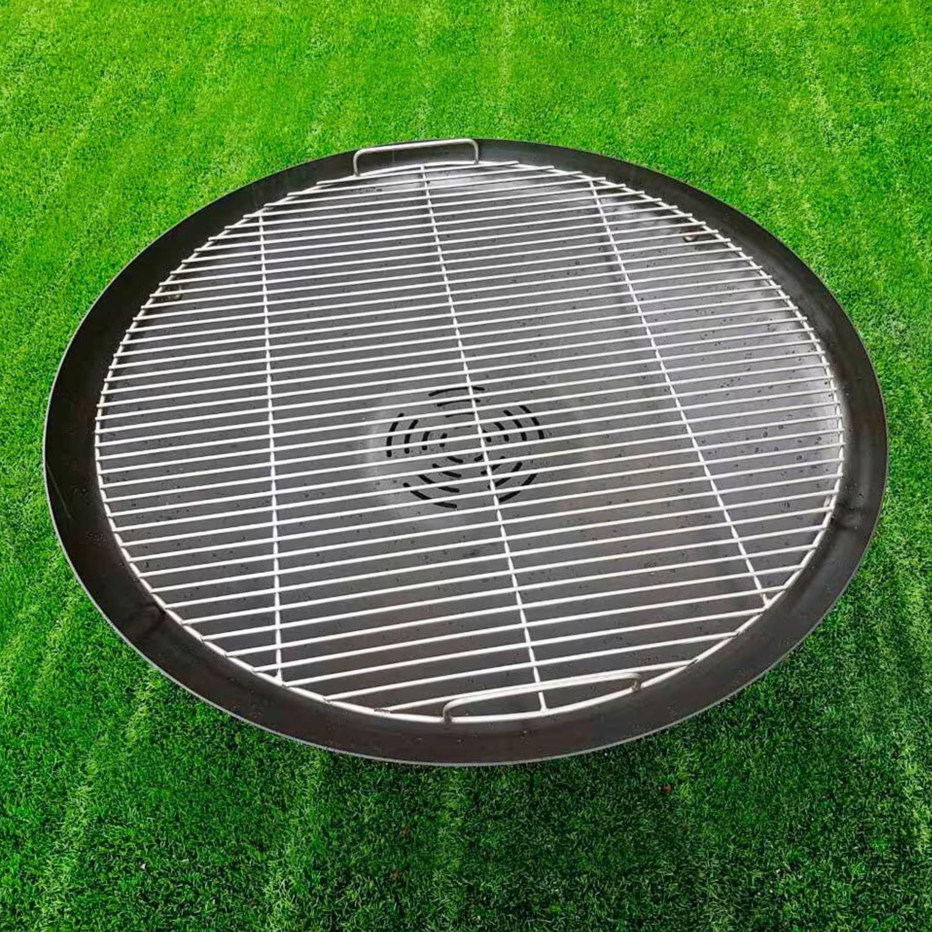 Turbokey BBQ Stainless Steel 12 Inches Round Cooking Grate Carbon Baking Net Grill Pan Grate Multi-Purpose Cross Wire Rack Round Steaming Cooling Stainless Steel (305mm/12
