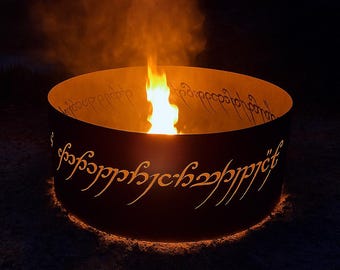 Anello per braciere mistico: in acciaio resistente, caminetto da esterno personalizzabile