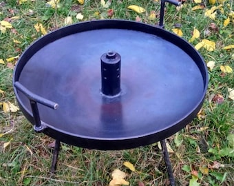 Poêle personnalisée pour feu de camp de 12-16-20 po. avec un trou de cuisson rapide
