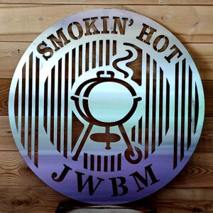 Personalized Round Stainless Steel Grill Grate With Your Design
