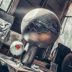 Spaceship globe fire pit 20&quot;