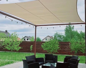 Auvent d'extérieur pare-soleil, Auvent de jardin étanche, Écran de confidentialité