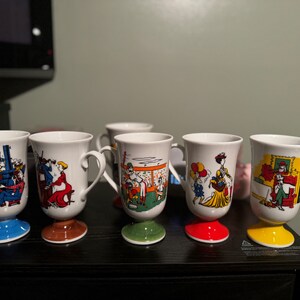 6 Vintage Coffee Cups