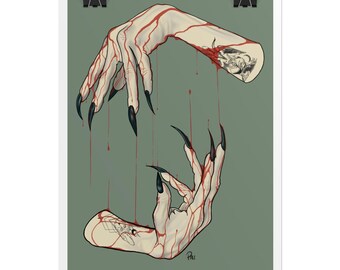 Impresión de póster de magia de sangre