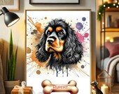 Custom Pet Portrait from Photo - Pet Memorial Art, Digital File - Bespoke Personalised Pet Gift (Dog, Cat, Horse, Bird)
