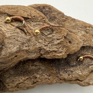 Copper John Nymph Fly Pattern - Size 20 Hook - Set of 3