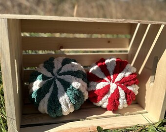 Plush Peppermint Pillows