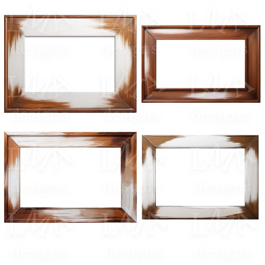 24 Simple Picture Frames – Set 3 - Clipart Images - Etsy