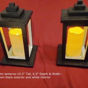 LANTERNS - RUSTIC remote control led candles