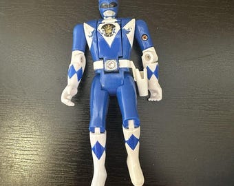Power Rangers Bandai 1993 5.5" Billy Blue Ranger With Flip Head Mighty Morphin