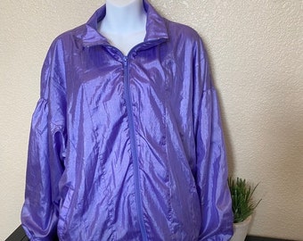 Vintage purple track jacket Rousseau large