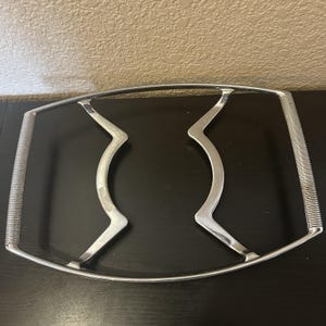 Vintage Corning Ware Chrome Metal Extra Large Casserole Rack Trivet