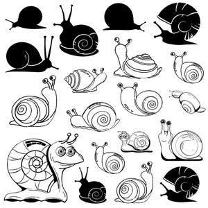 Snail Watch svg Bundle, Snail Clipart, Snail Vector, Snail Decal, Snail Cut Files, Snail Silhouette.