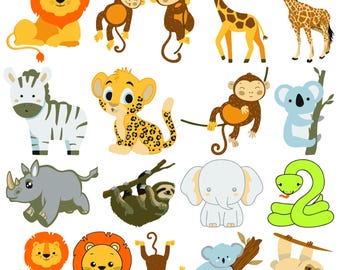 Safari Animals SVG, Safari animals png, cute animals png, safari animals outline svg,Woodland animals svg,Cute Animals svg,Animals ClipArt,