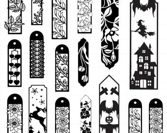 Bookmark Svg Bundle, Bookmark Clipart For Cricut, Bookmark Silhouette, Bookmark Vector, Bookmark Designs, Bookmark Cut Files.