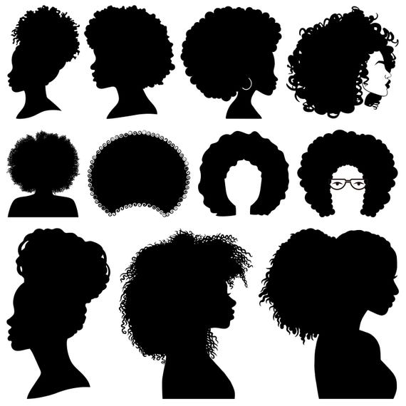 Afro Woman Svg Bundle, Afro Queen Svg, Afro Girl Svg, Afro Svg for Cricut, Black Queen Svg, Afro Lady Svg, Curly Hair Svg, Afro Silhouette