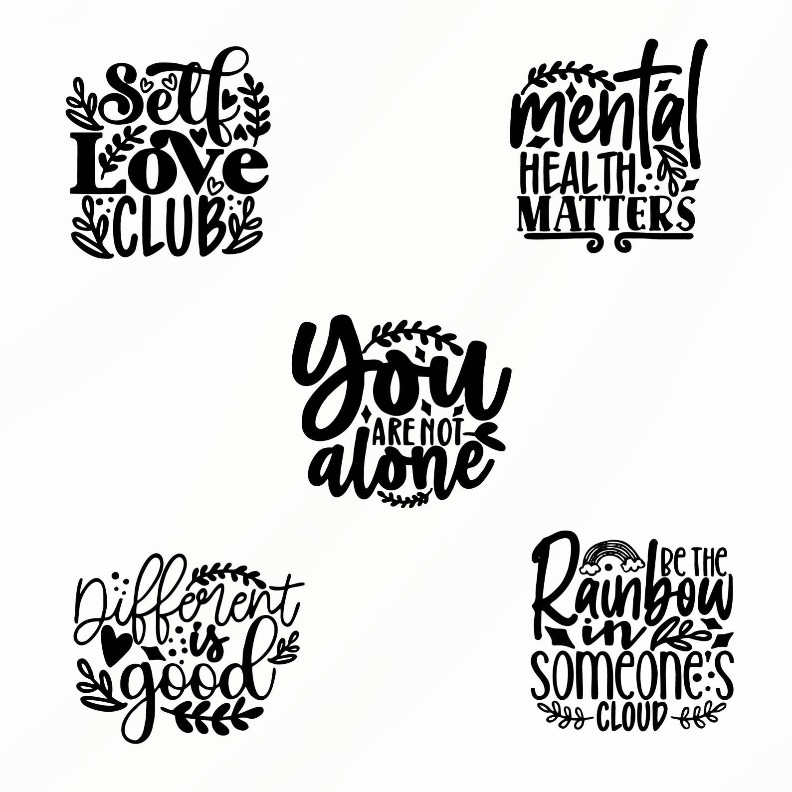 Adhd Svg Bundle, Adhd Awareness Clipart for Cricut, ADHD Quotes ...