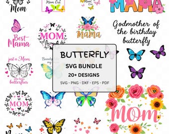 Butterfly SVG, Butterfly Bundle SVG Files, Butterfly SVG Layered, Butterfly Files for Cricut, Butterfly Clipart, Butterflies Svg, Silhouette