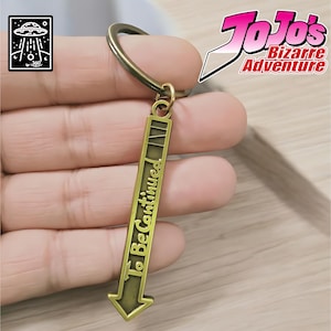 ジョジョの奇妙な冒険キーホルダー、冒険矢印型To Be Continuedキーホルダー、アニメキーホルダーギフト