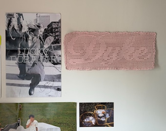 Tapisserie au crochet filet de digue *FAIT SUR COMMANDE*