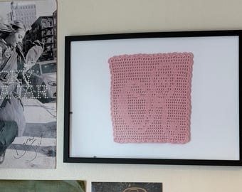 MOTIF de tapisserie au crochet OU filet