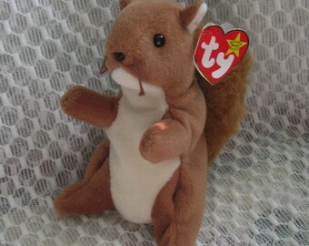nuts the squirrel beanie baby 1993