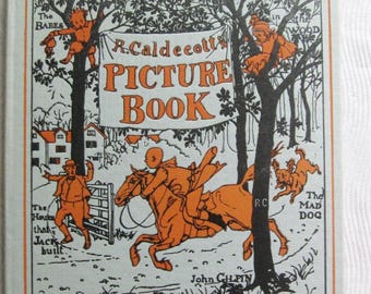 R. Caldecott's Picture Book - (No. 1) - Frederick Warne Co. - Hardcover - Printed in Great Britain - Vintage Color Illustrations - 4 Stories