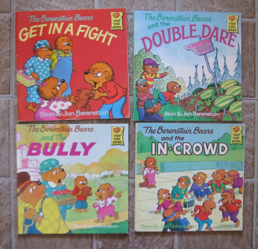 Four Berenstain Bears Books the Double Dare, the in Crowd, the Bully