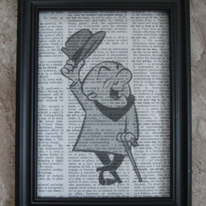 Mr. Magoo on Vintage Dictionary Book Page Print - 5&quot; x 7&quot;