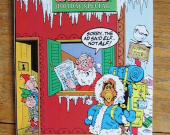 Vintage Marvel 1989 Alf Comic Book - Super-Sized Alf Holiday Special - 64 pages
