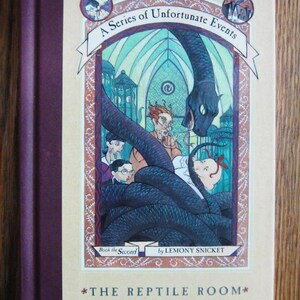 A Series of Unfortunate Events - Book the Second by Lemony Snicket - The Reptile Room - Hardcover Book - First Edition - 1999