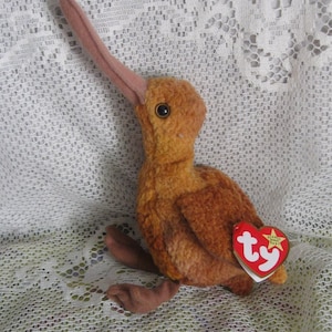 Ty Beanie Baby - Beak - A Very Cute Kiwi Bird - 1998 - Original Tag