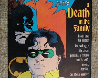 Vintage DC Batman Comic - A Death in the Family - Starlin, Aparo & DeCarlo - 1988 - Never Used or Read - No. 427 - Book Two of Four