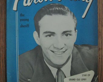 Faron Young Autographed Brochure/Magazine - Star of Grand Ole Opry - Photos and Info - From 1950s or 1960s