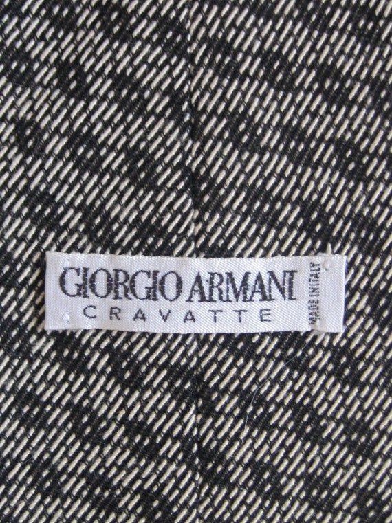Giorgio Armani Men's Necktie - Silk and Wool - Vi… - image 2