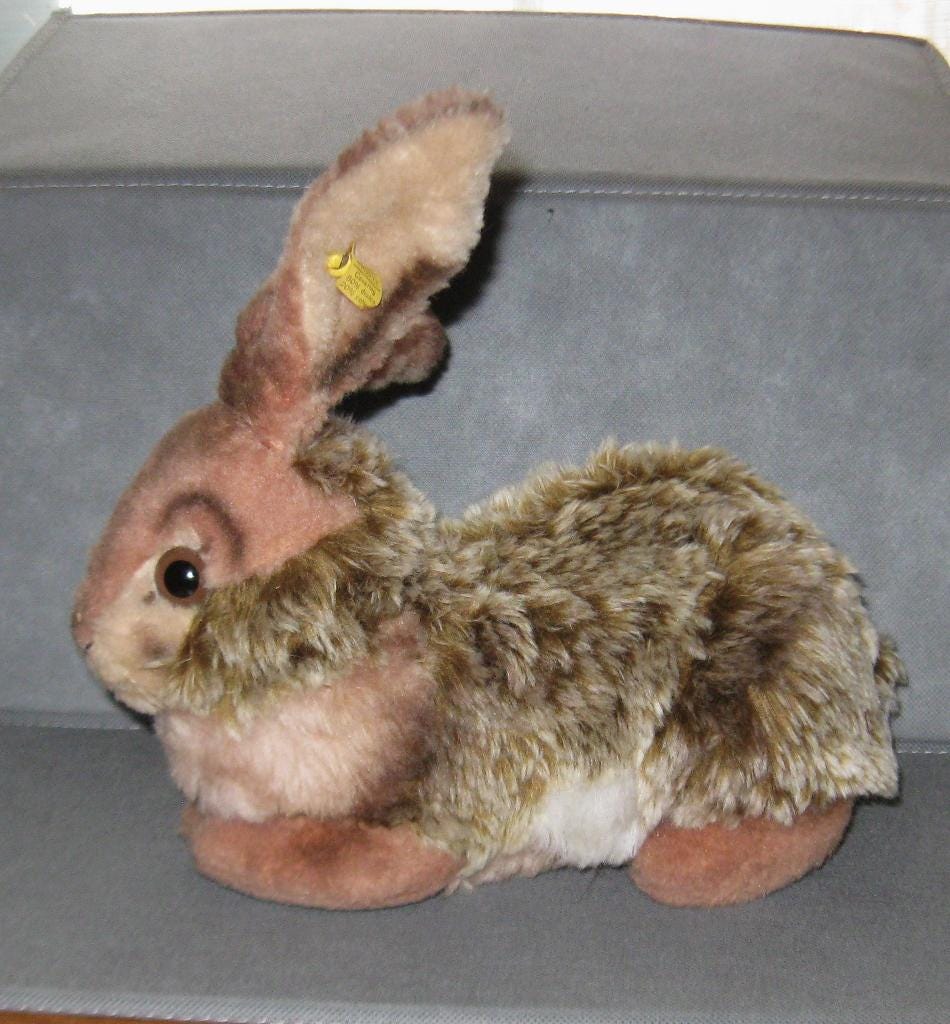 Steiff Brown Rabbit Vintage Steiff Rabbit Bunny - Made in Germany - 2965/25 - 10 ...
