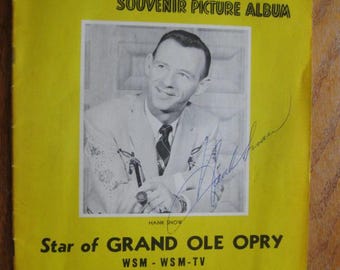Vintage - Autographed - The Hank Snow Souvenir Picture Album - 24th Year of Recording - Exclusively for RCA Victor - 19 Pages