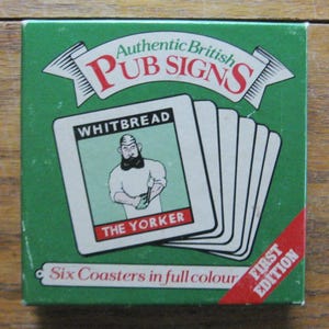 British Pub Coasters - Etsy