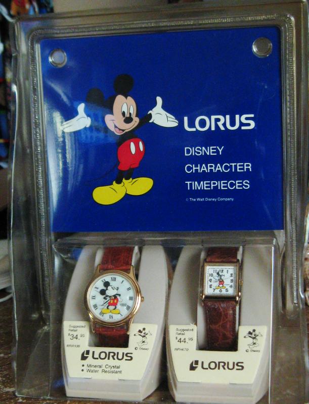 Vintage Lorus Disney Character Timepieces - Mickey Mouse  display picture 1