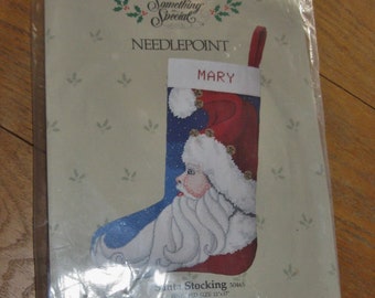 Something Special Needlepoint Kit - Santa Stocking - # 30465 - Finished Size 12" x 17" - Original Unopened Package - Candamar Designs