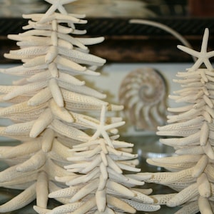 4 inch Beach Christmas tree made of starfish sea stars nautical beach cottage décor starfish tree